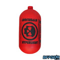 The Infamous Hyperlight 80ci Frozen Matte bottle in red and black.