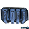 The Infamous Pro DNA Lockdown harness in denim. This is the first pod pack Infamous has made that has straps to hold the pods in place!