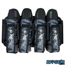 The Infamous Pro DNA Lockdown harness in grey. This is the first pod pack Infamous has made that has straps to hold the pods in place!