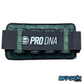 The Infamous PRO DNA Overlord Harness in green. These harnesses feature an external strap that keeps pods in place and prevents them from moving around.