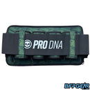 The Infamous PRO DNA Overlord Harness in green. These harnesses feature an external strap that keeps pods in place and prevents them from moving around.
