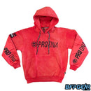 The Infamous Heavyweight Playing Hoodie in the Red color.