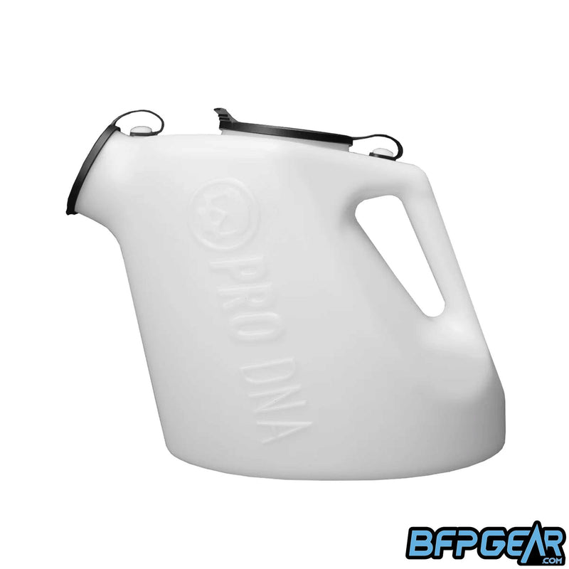 The Infamous Paintball Pod Filler in the Clear color. This pod filler can carry two full bags of paint inside, and makes it easier to reload your pods.