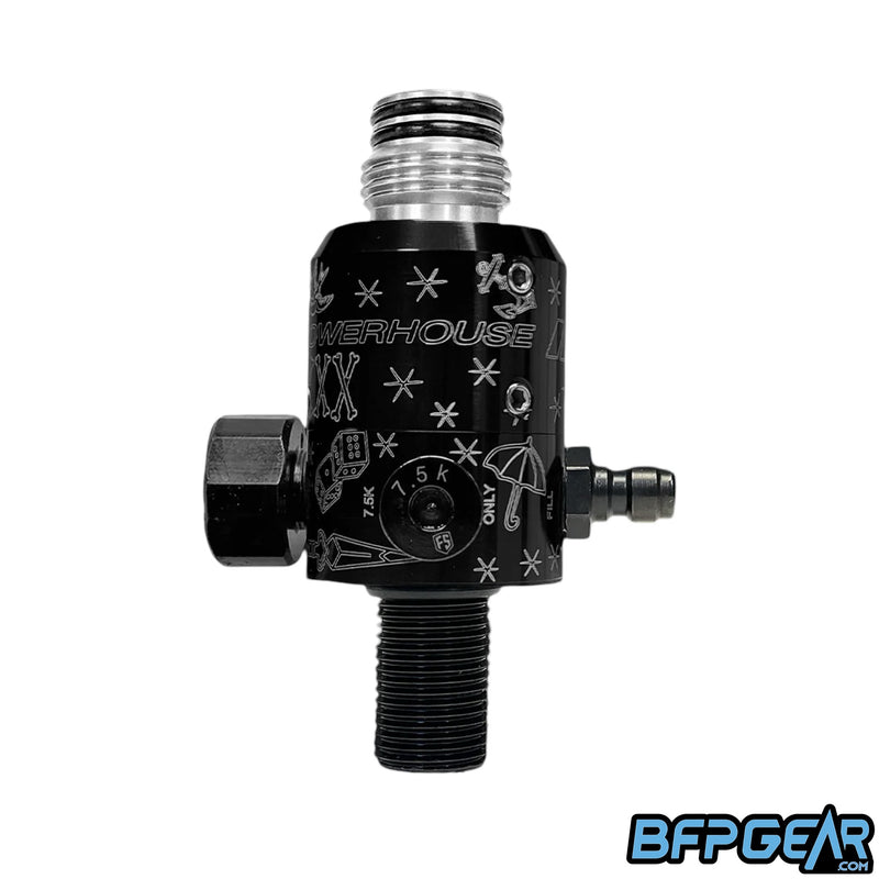 Powerhouse Counterpunch Competition Regulator. Precision adjustable, ultra-reliable, pro-level performance. Trusted by top teams. Made in the USA. Style is Tattoo.