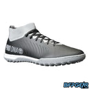 An up close shot of the Pro DNA Turf Cleats. The exterior material is paint-repelling and mud resistant, keeping the cleat nice and clean as you play.