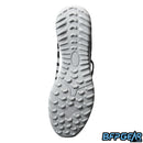 The traction plate of the Infamous Turf Cleats. Optimized for turf grip, these shoes can be used on any playing surface.