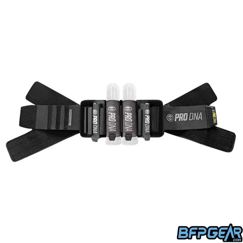 The Reflex Sport harness 6 belts unstrapped in a butterfly formation.