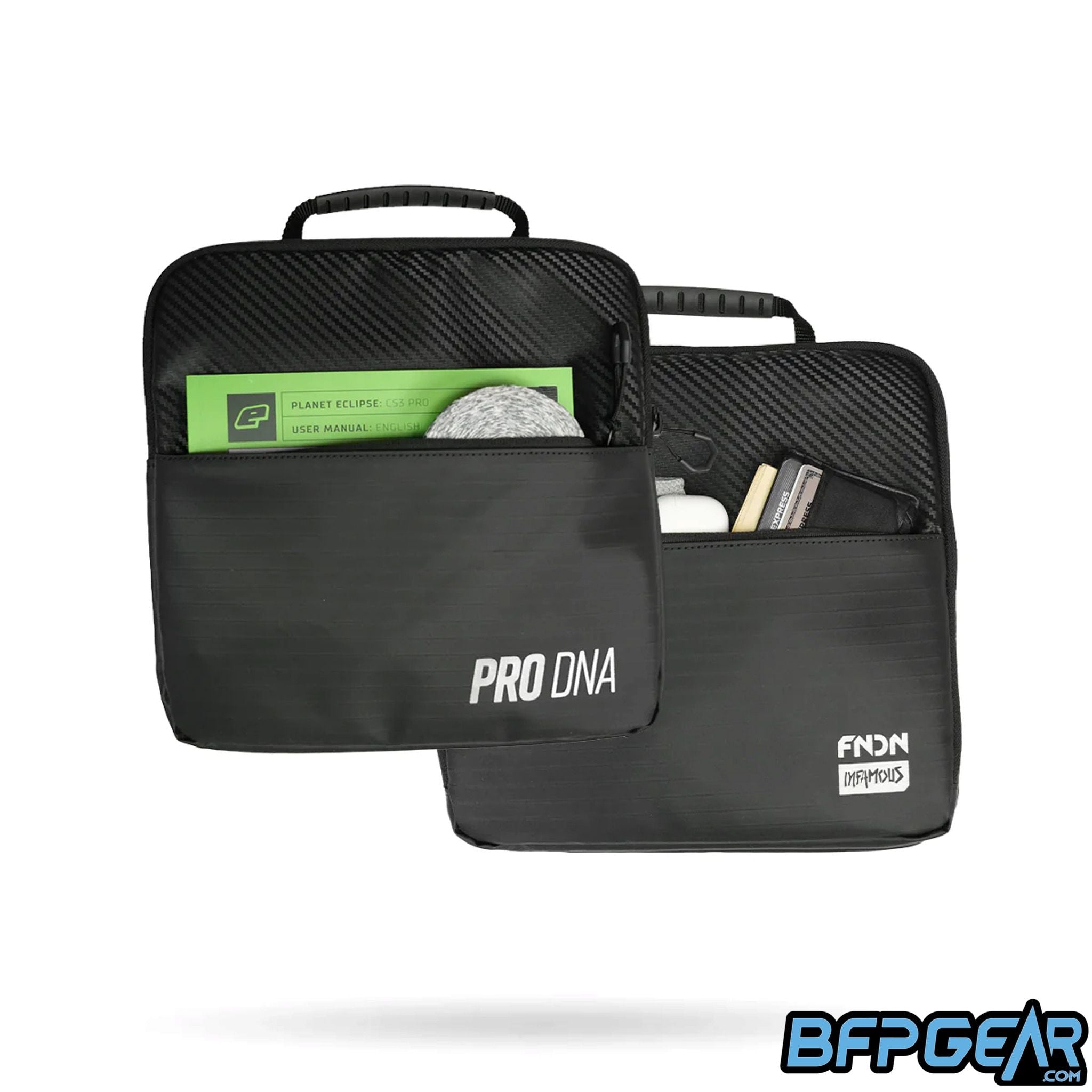 Marker Case Pro paintball marker storage case with barrel holders, accessory pocket, and microfiber-lined interior