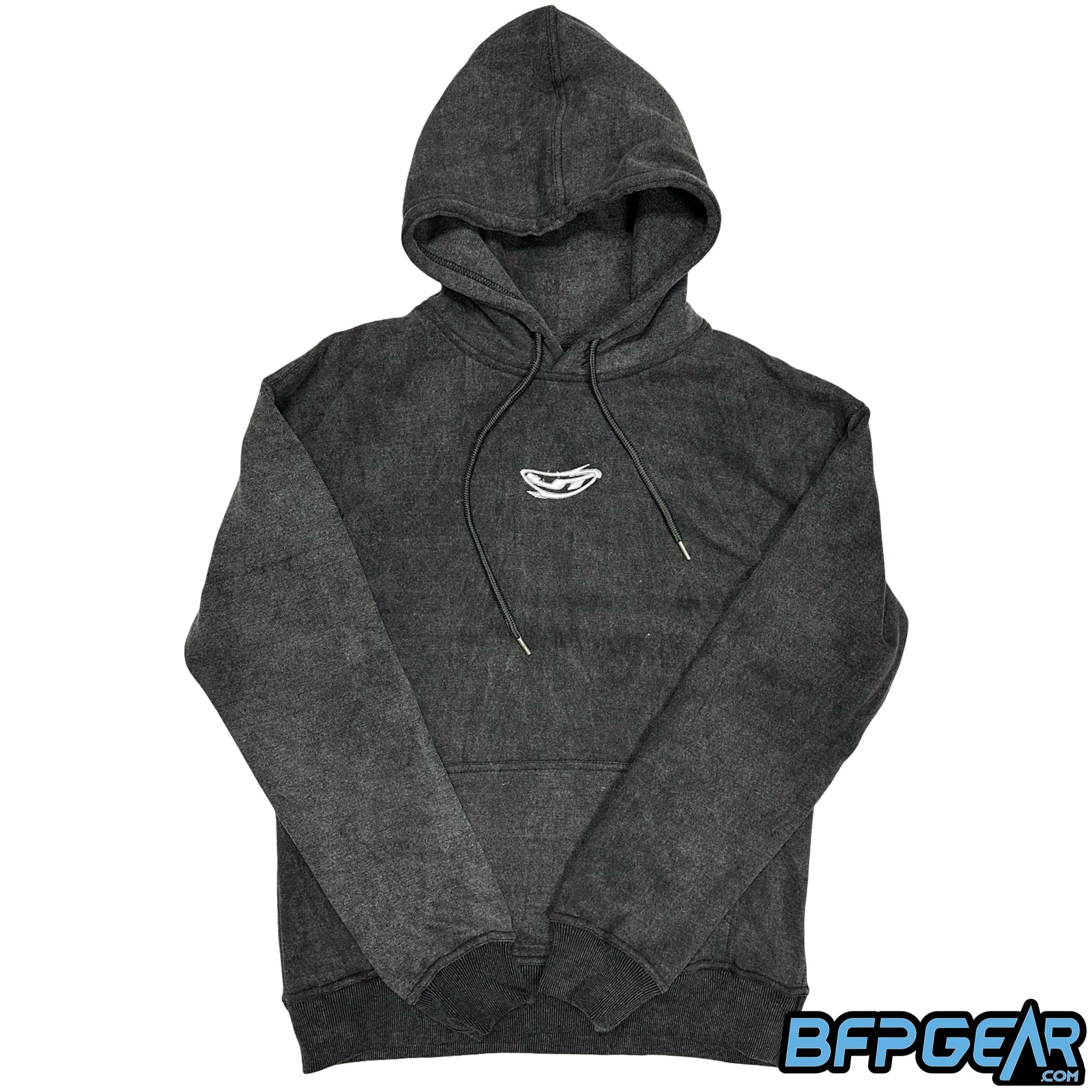 The JT Paintball Hoodie in the Stonewash Grey color way.