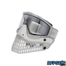 The left facing, angled view of the JT LE ProFlex Birthstone April Diamond paintball mask. Highly limited quantities, only one per person.