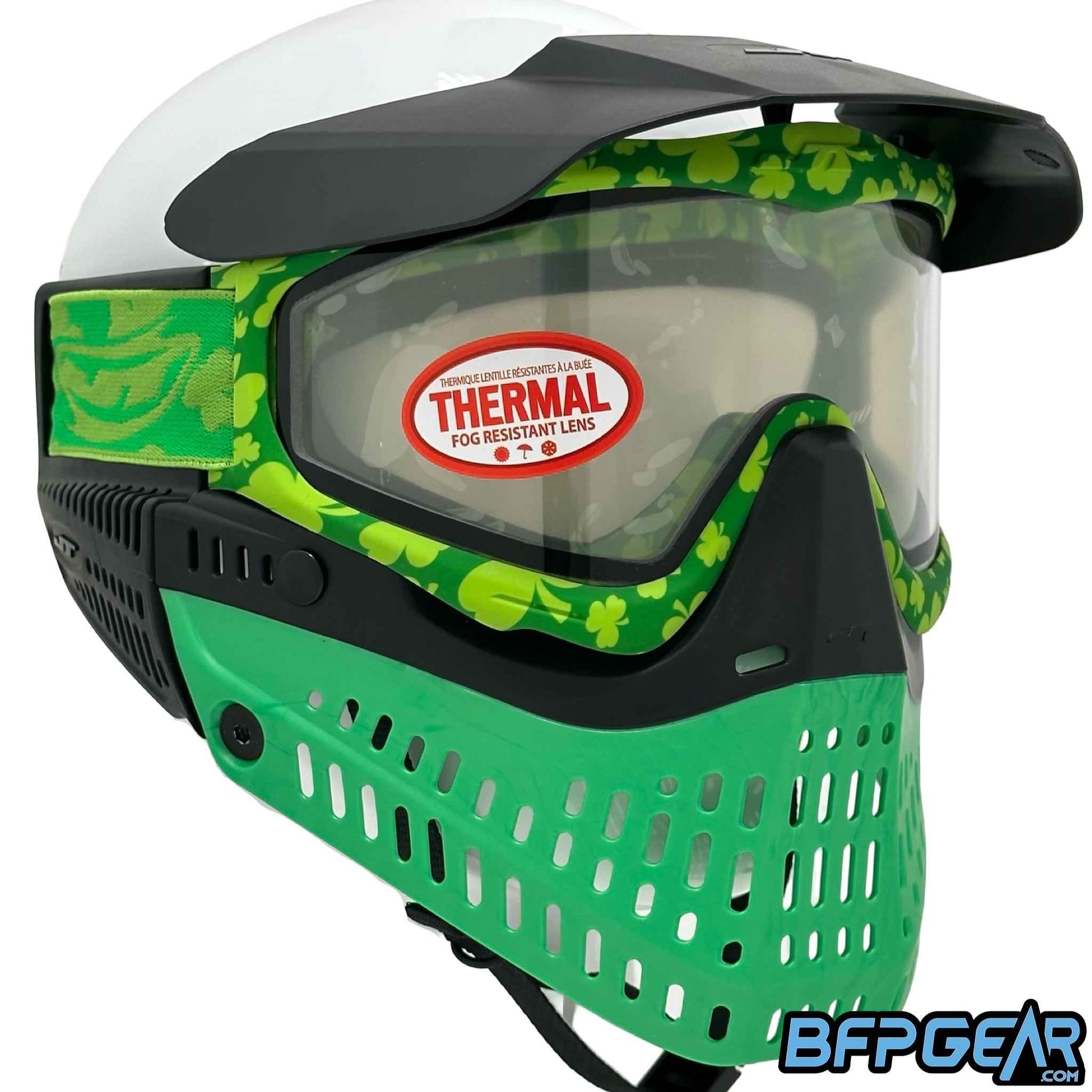 The Jt ProFlex goggle in our custom made Luck of the Irish style.