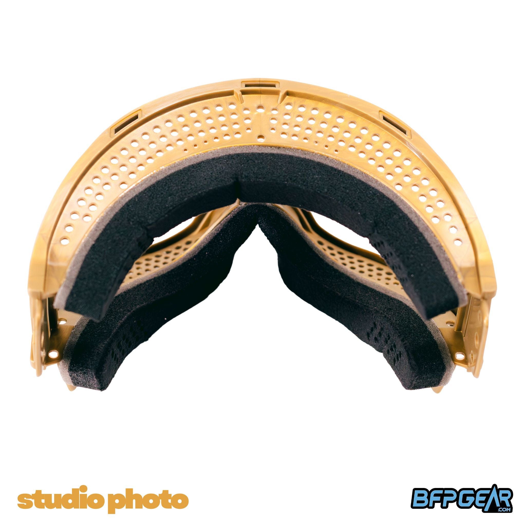 Interior view of the JT ProFlex LE Liquid Gold frame showing the G1 Super Soft foam padding