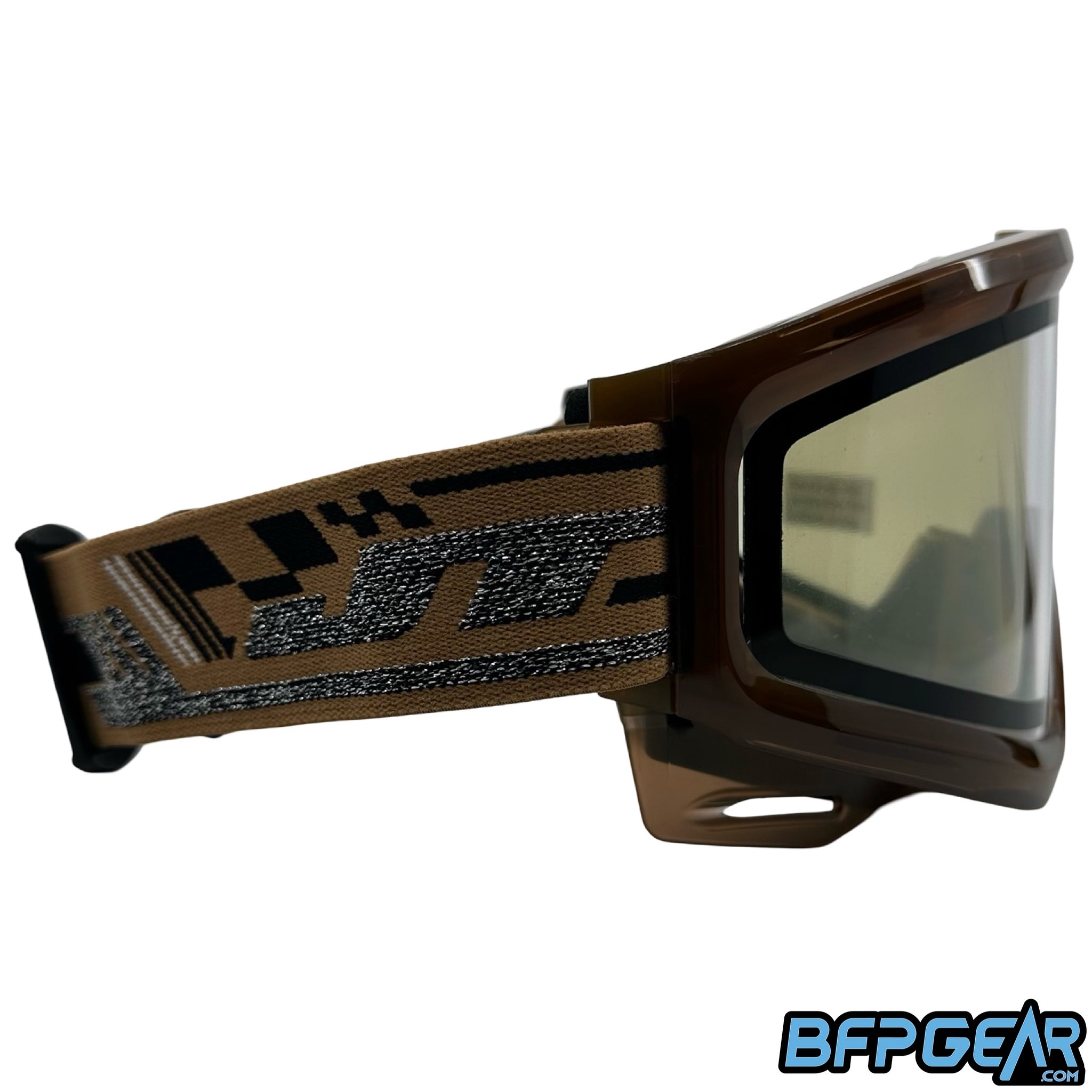 The JT Paintball QLS Frame in brown.