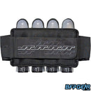 The JT Race Harness uses a very simple elastic belt to secure the harness to your waist. 