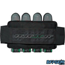 The JT Race Harness uses a very simple elastic belt to secure the harness to your waist. 