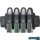 The JT Race Harness in the Peridot color way. The Race Harness holds 4 pods total.