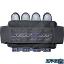 The JT Race Harness uses a very simple elastic belt to secure the harness to your waist. 