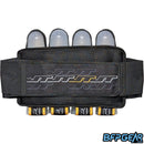 The JT Race Harness uses a very simple elastic belt to secure the harness to your waist. 