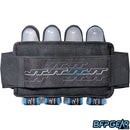 The JT Race Harness uses a very simple elastic belt to secure the harness to your waist. 