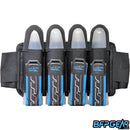 The JT Race Harness in the Turquoise color way. The Race Harness holds 4 pods total.