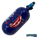 An up close look of the 4th of July design. ProFlex goggles, paintballs, paint splatters, American flags, popsicles, and fireworks are all over.