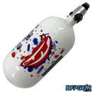 An up close look of the 4th of July design. ProFlex goggles, paintballs, paint splatters, American flags, popsicles, and fireworks are all over.