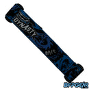 The JT ProFlex goggle strap in the Dynasty color way.