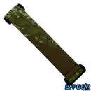 The JT ProFlex goggle strap in the olive and gold color way.