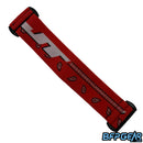 The JT ProFlex goggle strap in the red bandana color way.
