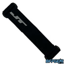 The JT ProFlex goggle strap in the black and white logo color way. This strap is commonly found on the Flex 8 goggle.