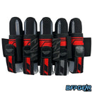 The JT Swift Harness in the Fire color way. Pod capacity is 5+8 and can hold up to 13 pods.