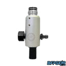 The Powerhouse Counterpunch Regulator in dust silver. This particular regulator is in the Longbody configuration, offering extra length without compromising performance.