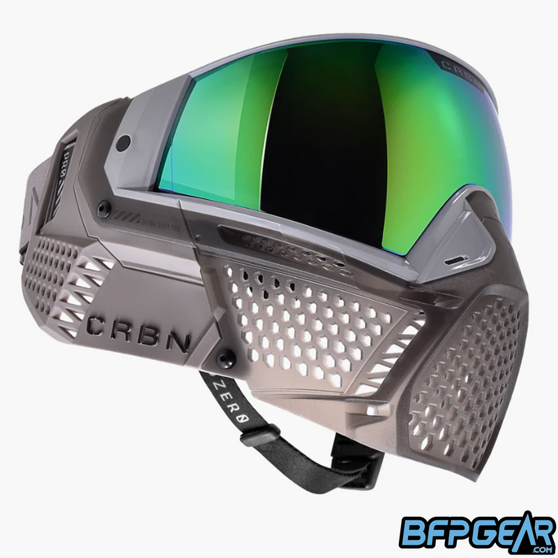 The CRBN Zero Pro Goggle in the ghost color way, less coverage.