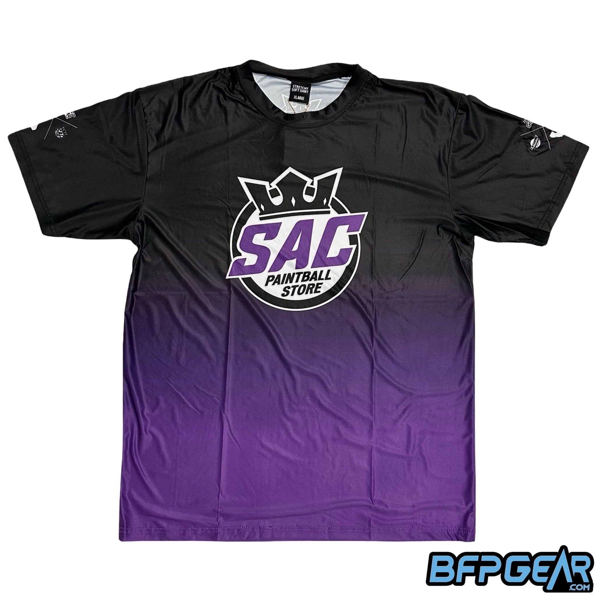 JT Stretchy Soft T-Shirt - Sac Paintball Reverse Fade
