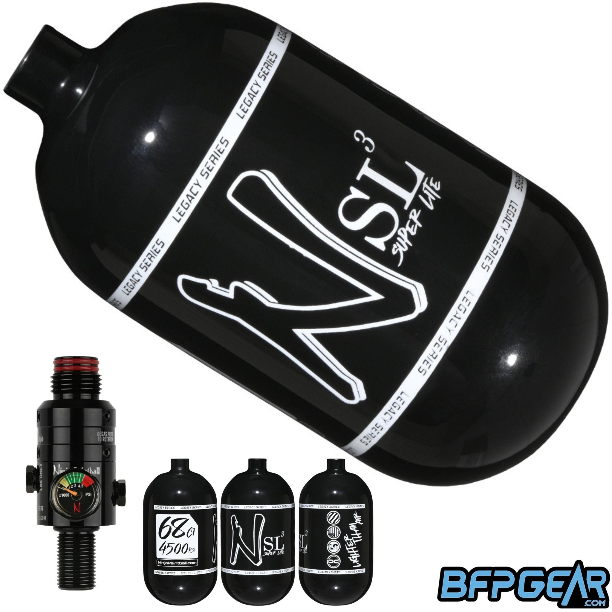 Ninja SL3 Air Tank With Pro V3 Regulator 68ci and 80ci