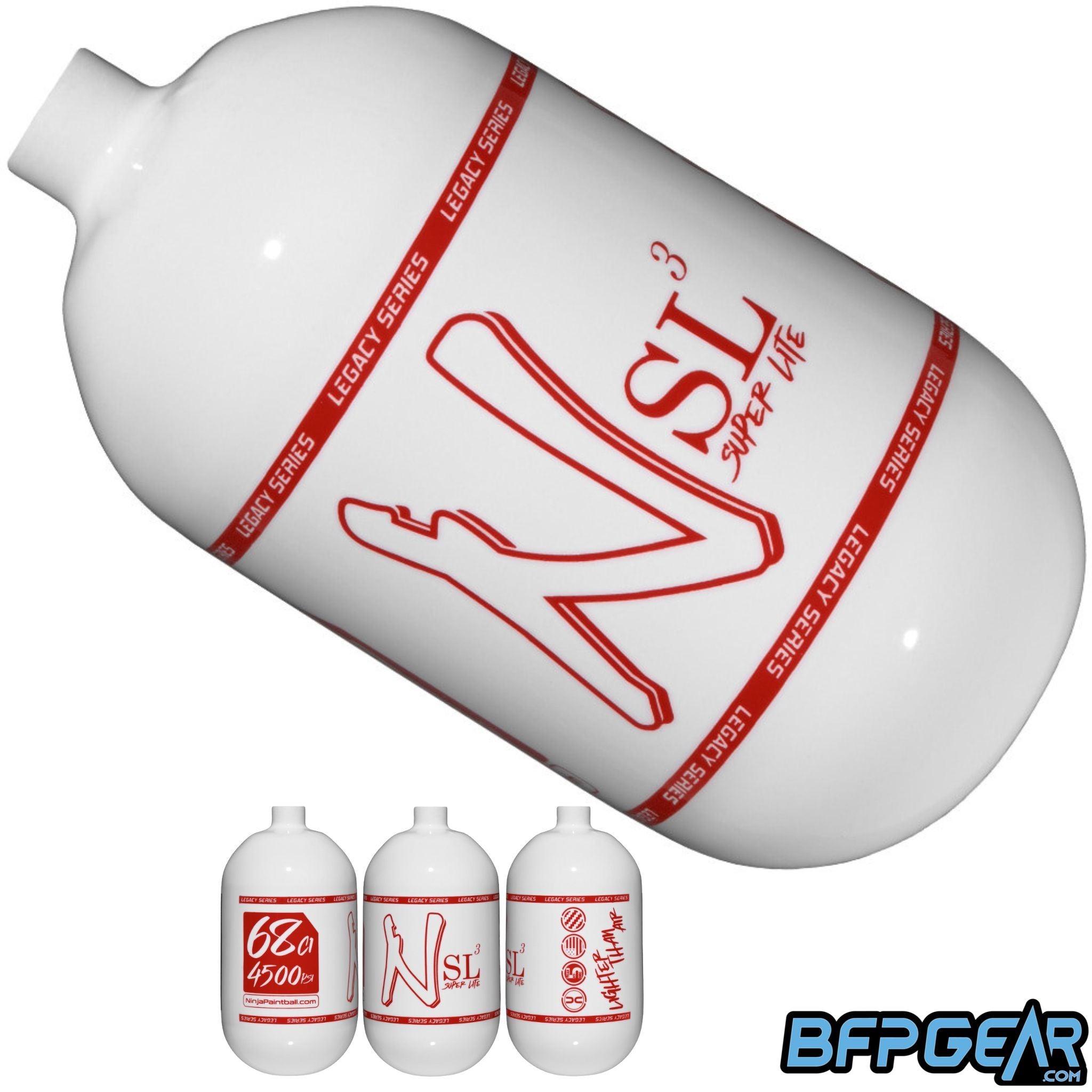 Ninja SL3 Carbon Fiber Paintball Air Tank Bottle 68ci and 80ci