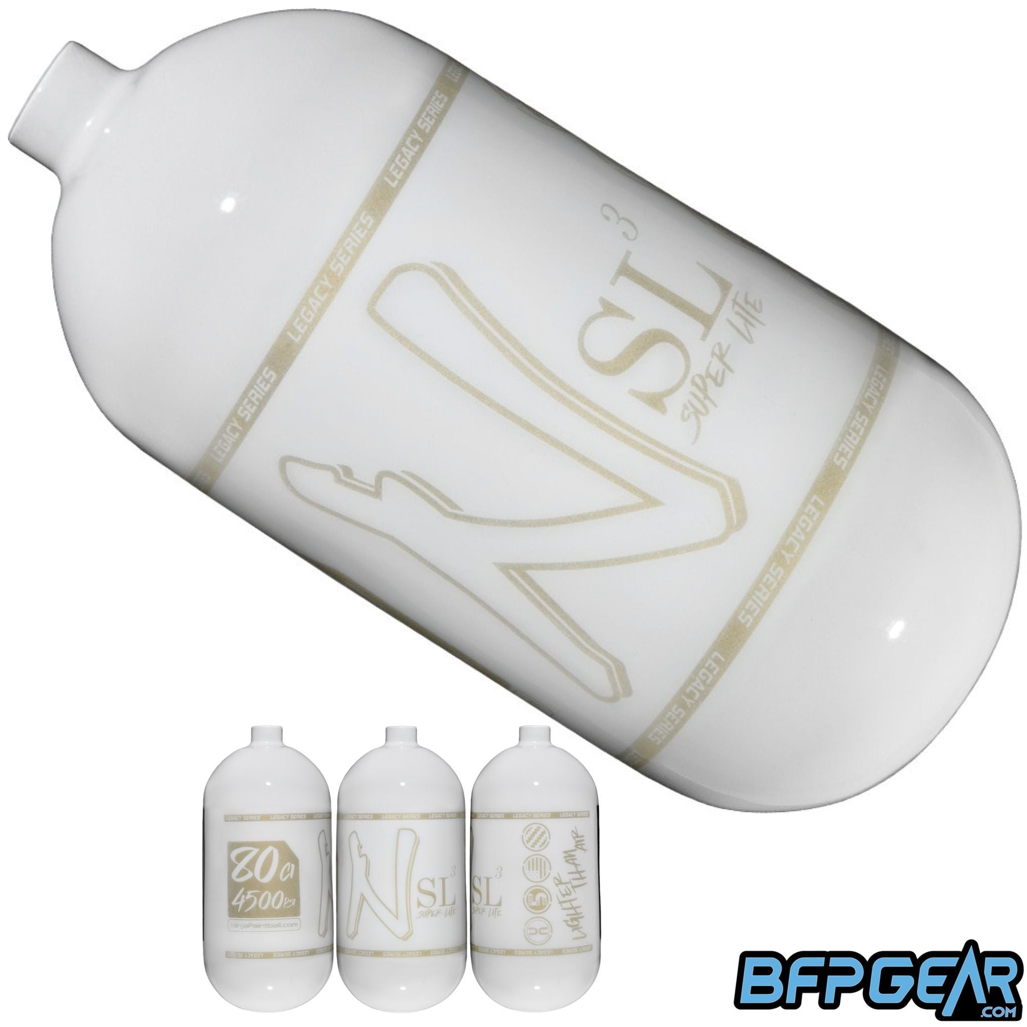 Ninja SL3 Carbon Fiber Paintball Air Tank Bottle 68ci and 80ci