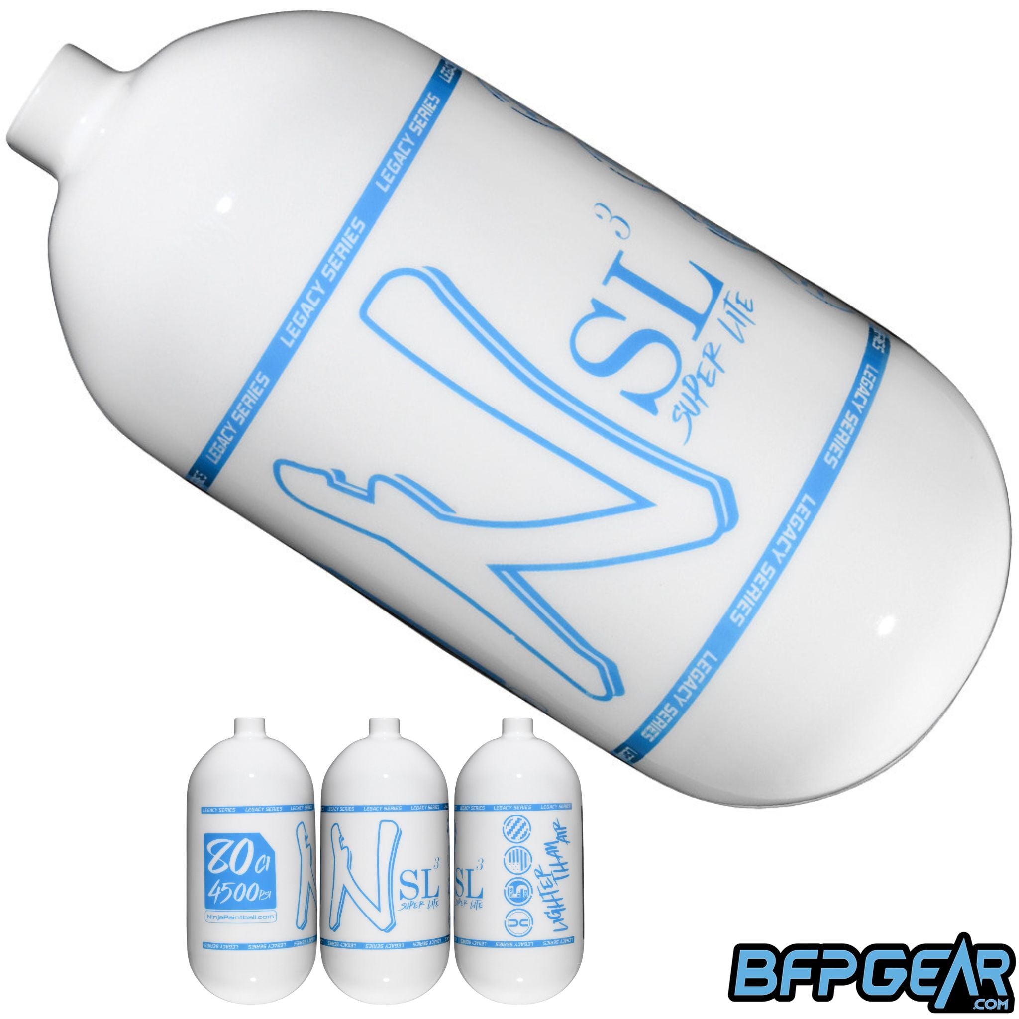 Ninja SL3 Carbon Fiber Paintball Air Tank Bottle 68ci and 80ci