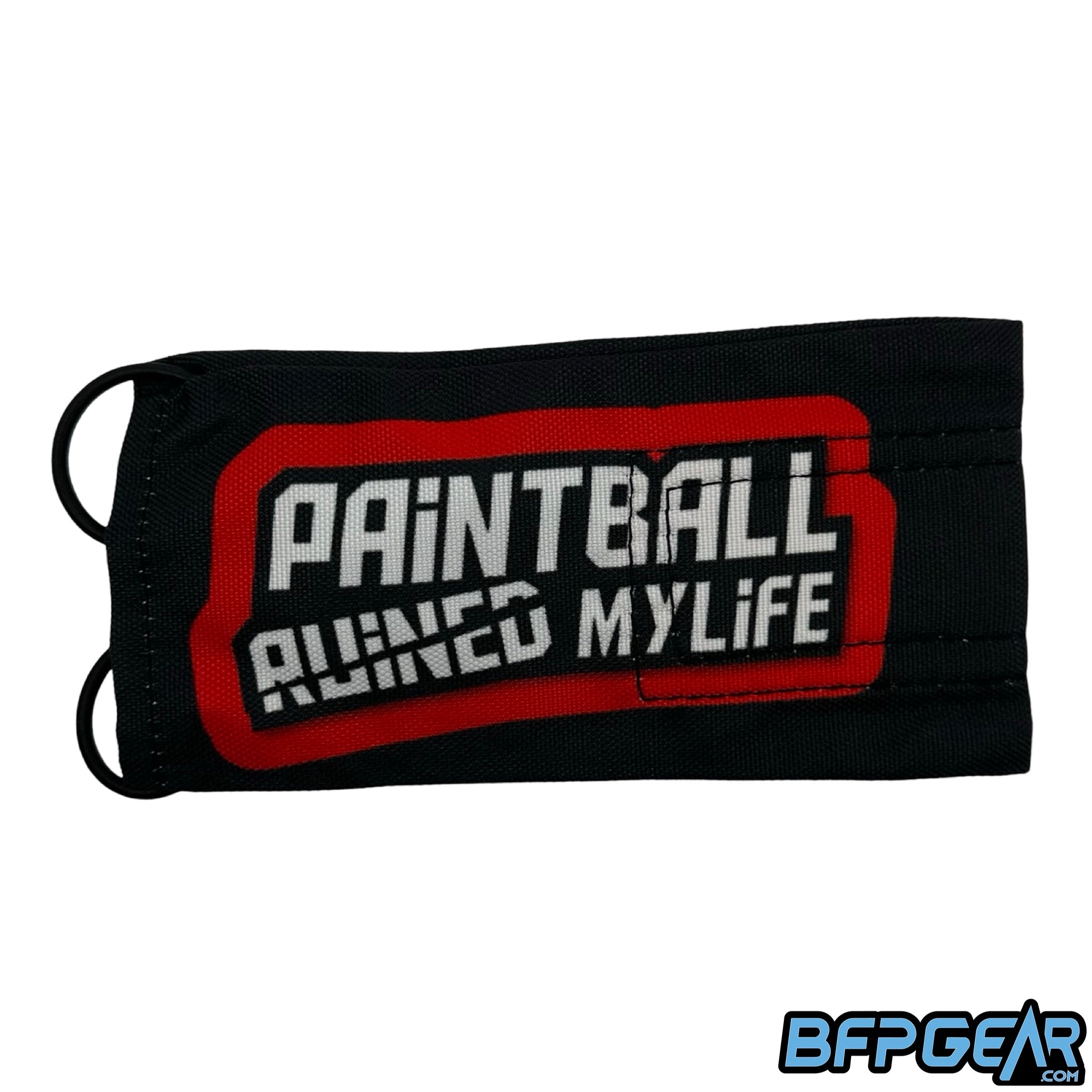 The Paintball Ruined My Life barrel cover in the Core pattern.