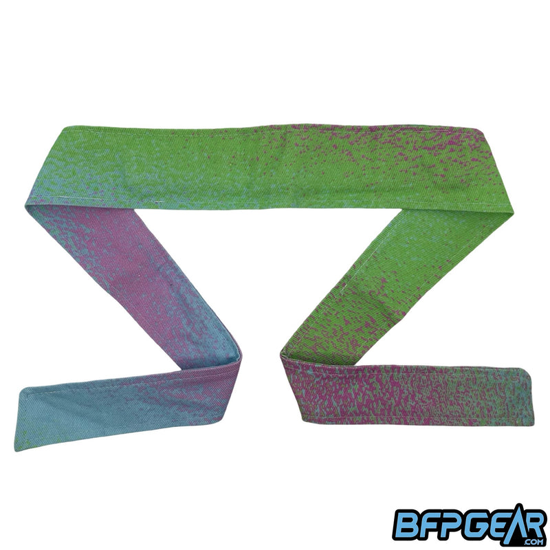 The PBRML Denim Headband in the 'Fade' style.
