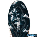 The Voltrax cleat has front spikes that dig deep into turf or grass to give you extra traction. This will help prevent any slipping as you move.