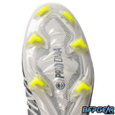 The Voltrax cleat has front spikes that dig deep into turf or grass to give you extra traction. This will help prevent any slipping as you move.