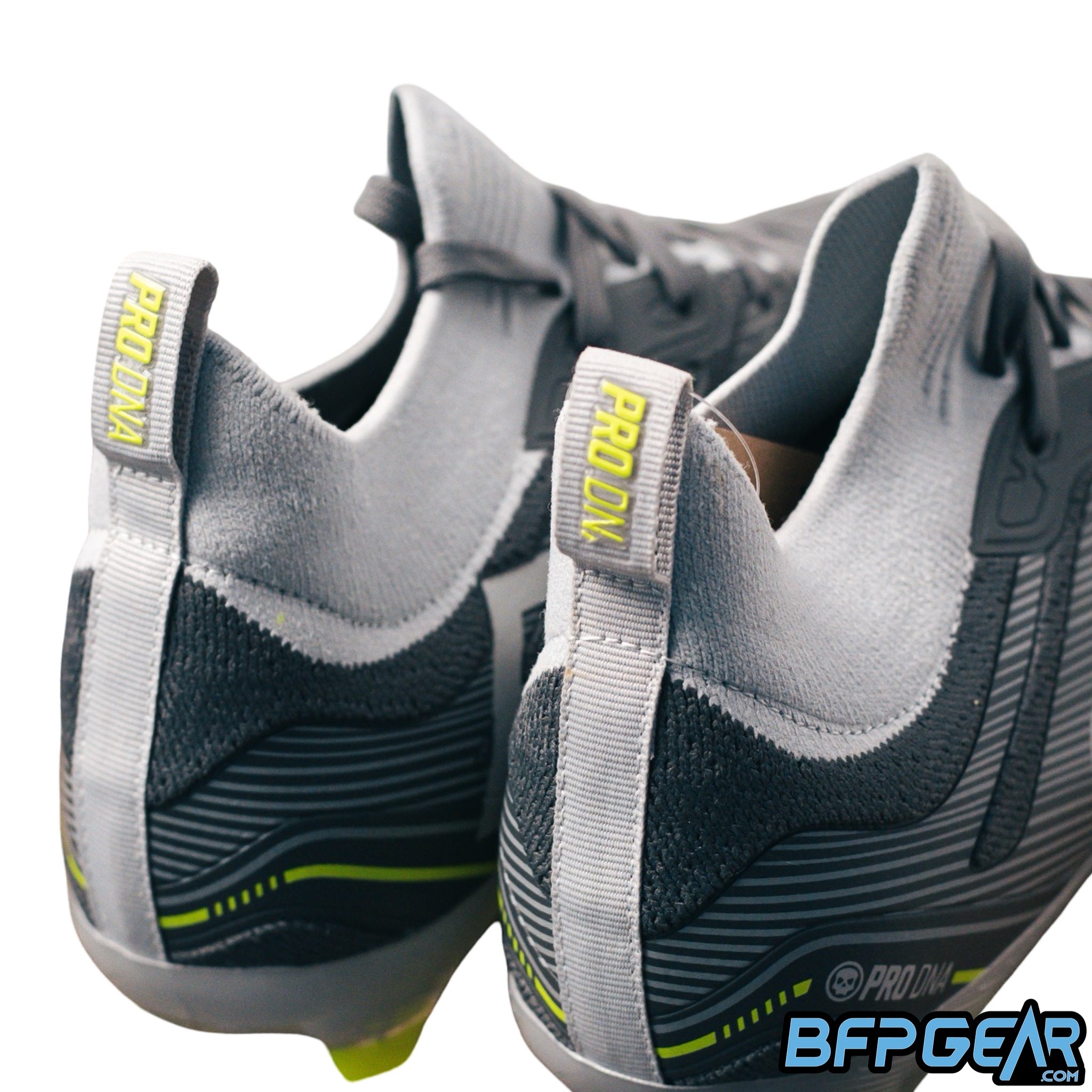 The small loops on the back of the Voltrax cleat. Has the PRO DNA logo on the back.