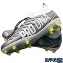 The Infamous Pro DNA Voltrax cleats in gray.