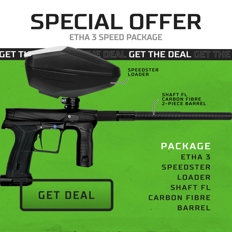 Eclipse Etha 3 Speed Paintball Gun Package Kit - Black