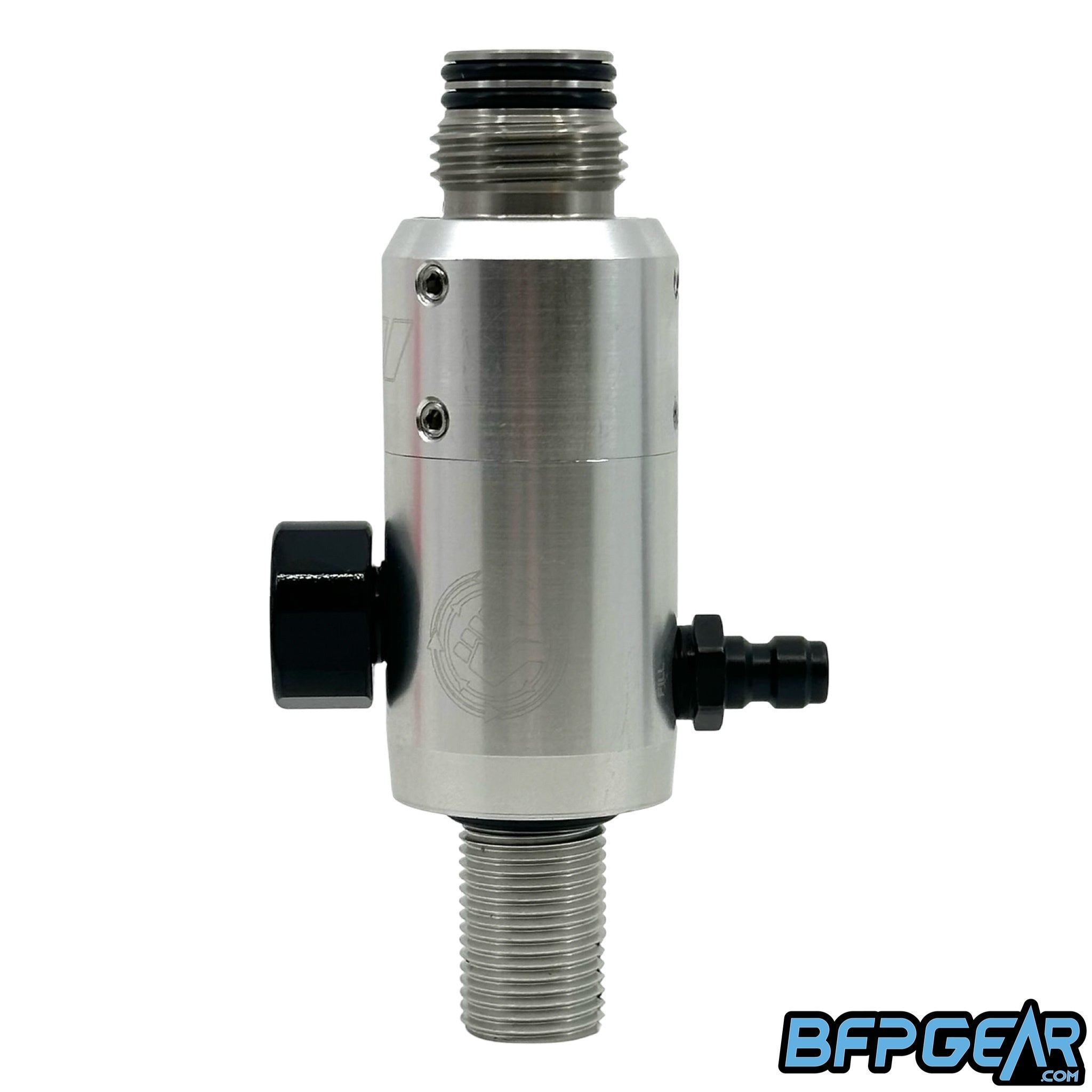 The powerhouse long body regulator in silver.