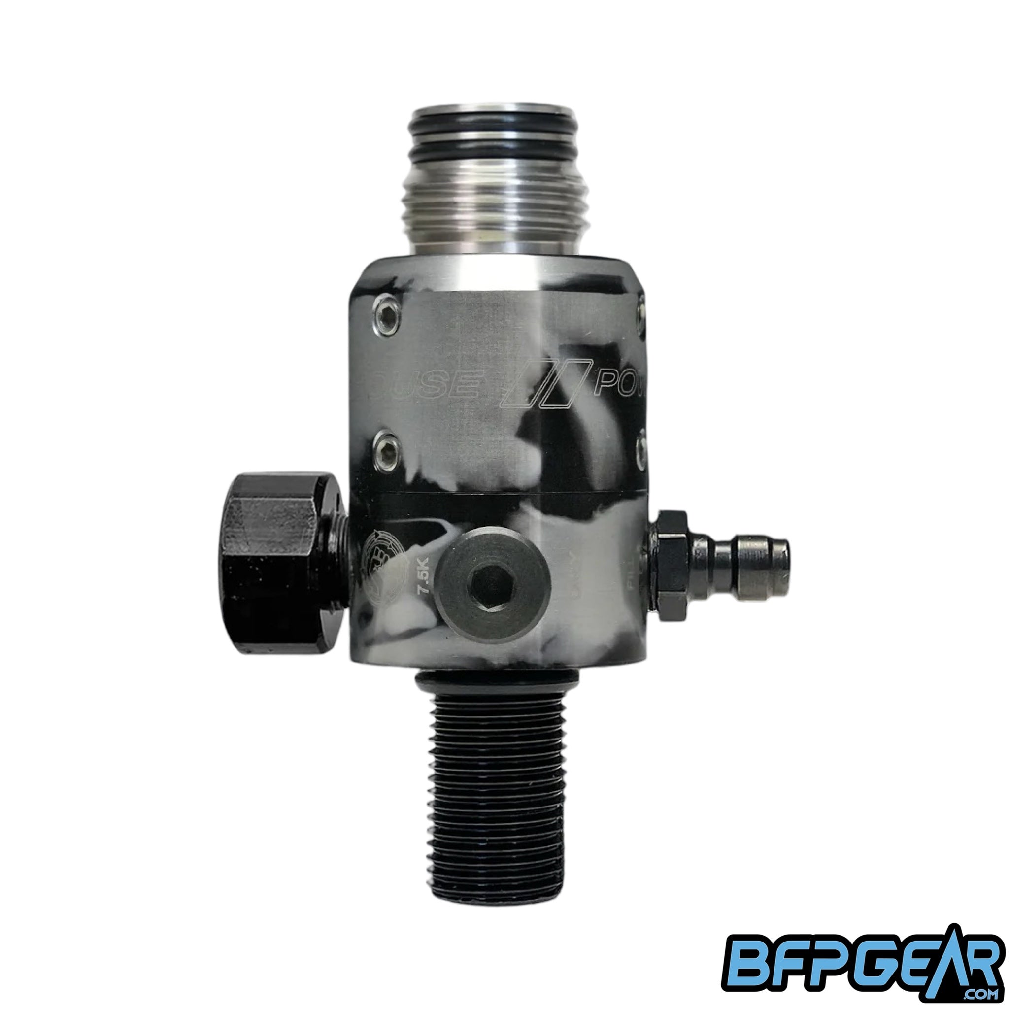 The Powerhouse Counterpunch Regulator in black and silver acid wash.