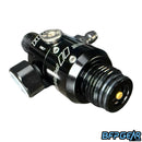 An up close shot of the bonnet on the Hook regulator. 