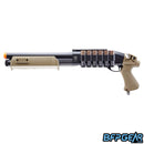The Tactical Force Tri-Shot pump action shotgun.