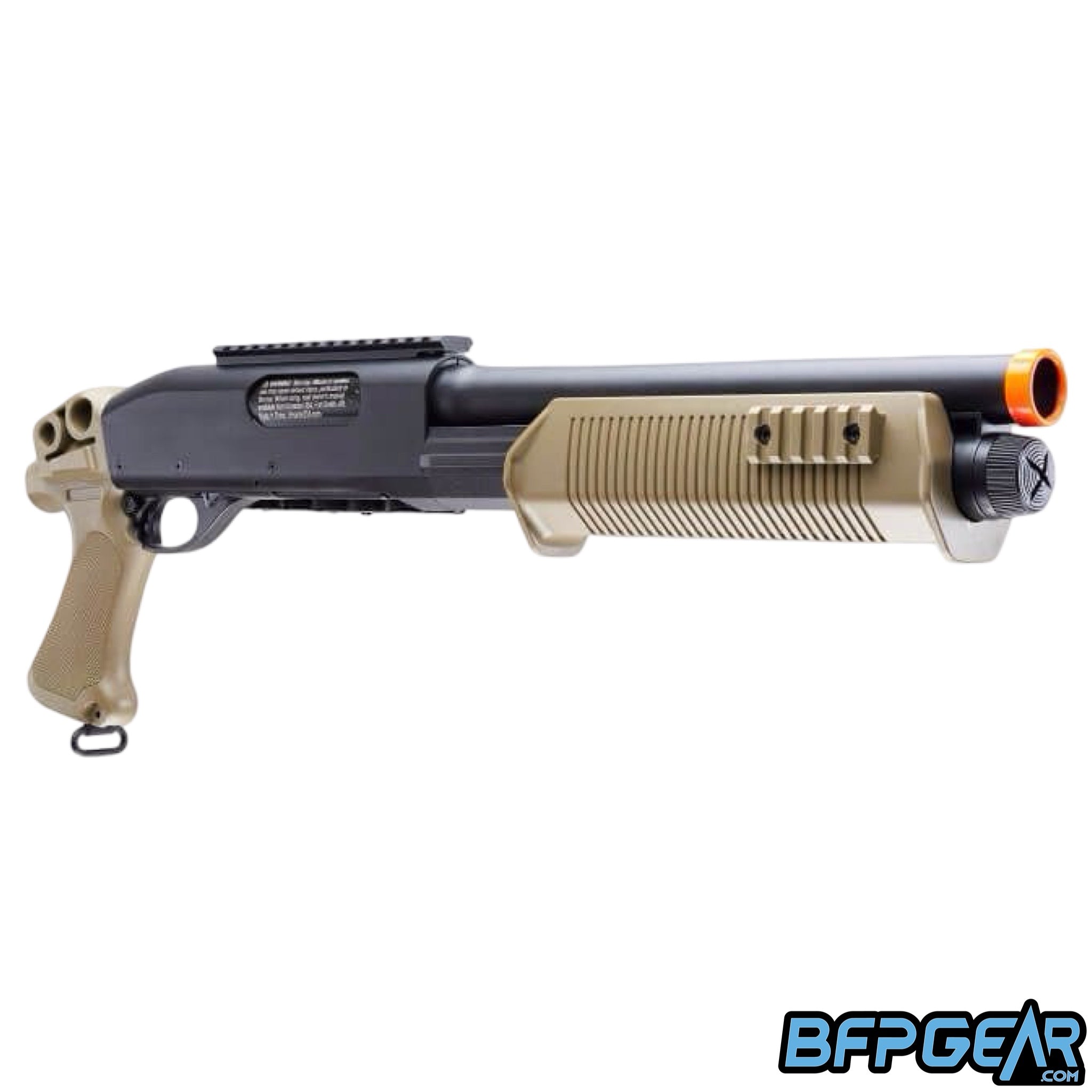 The Tactical Force Tri-Shot pump action shotgun.